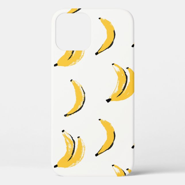 Hand-drawn bananas, stylish seamless pattern. Case-Mate iPhone case (Back)