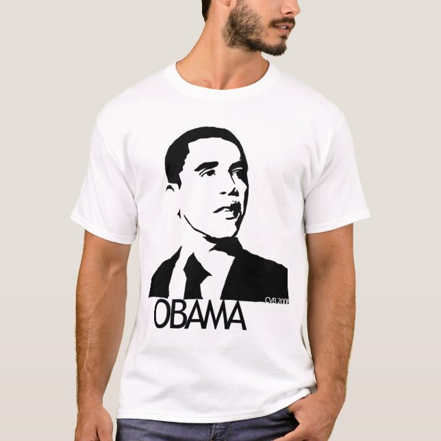 Hand Drawn Barack Obama Pic T-Shirt (Front)