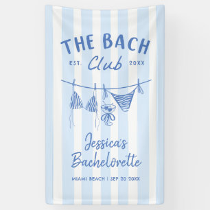 Hand Drawn Bikinis Coastal Bachelorette Weekend Banner