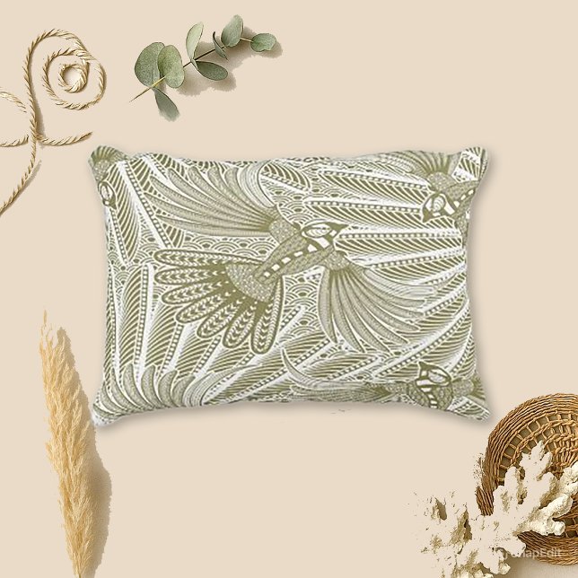 Hand Drawn Bird Silhouette Decorative Cushion (Creator Uploaded)