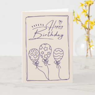 Hand drawn Birthday card