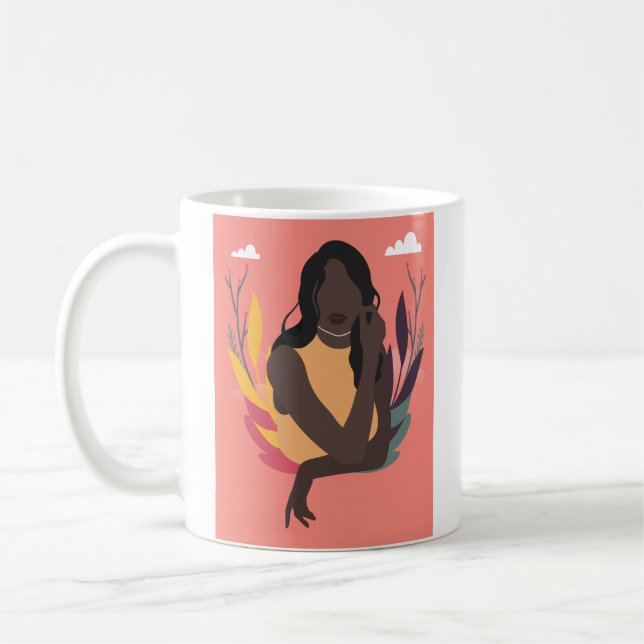 Hand Drawn Black Awareness Day Concept Fun 1/3 Coffee Mug (Left)