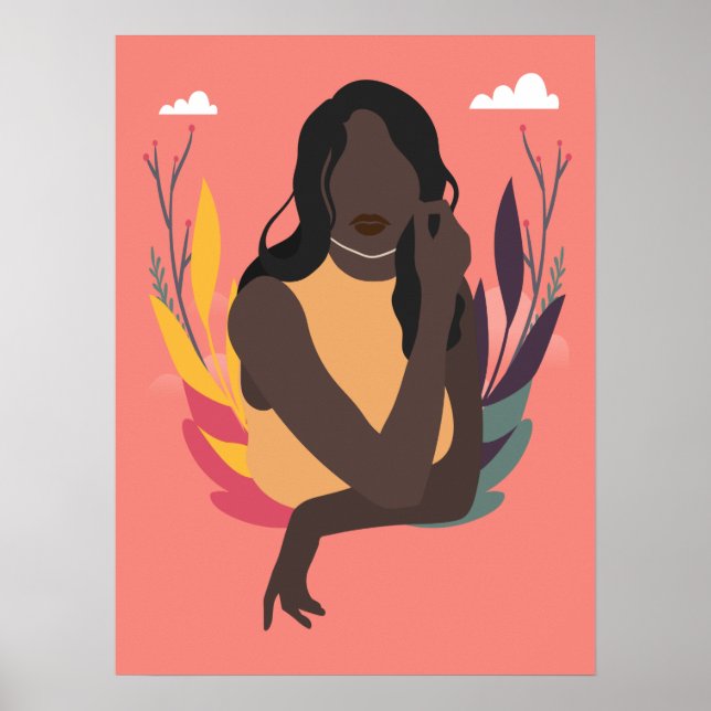 Hand Drawn Black Awareness Day Concept Fun 1/3 Poster (Front)