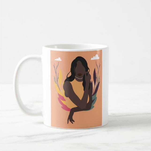 Hand Drawn Black Awareness Day Concept Fun 2/3 Coffee Mug (Left)