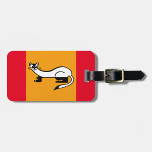 Hand drawn Black-footed FERRET- Wildlife- Red Luggage Tag