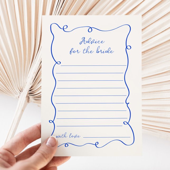 Hand Drawn Blue Frame Advice Card (Creator Uploaded)