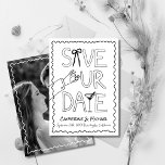 Hand Drawn Bow Ring & Wine Whimsical Photo Wedding Save The Date<br><div class="desc">Introducing our enchanting Hand-Drawn Bow Ring & Wine Whimsical Wedding Save the Date Design, where every stroke tells a story of love and celebration. Capturing the essence of your special day with a blend of unique artistry and personalised touches, this design features hand-illustrated elements that bring your wedding announcement to...</div>
