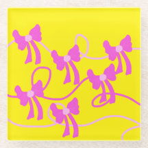 Hand-drawn Bows Pink  Yellow Lovers