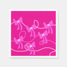 Hand-drawn Bows Pink  Yellow Lovers