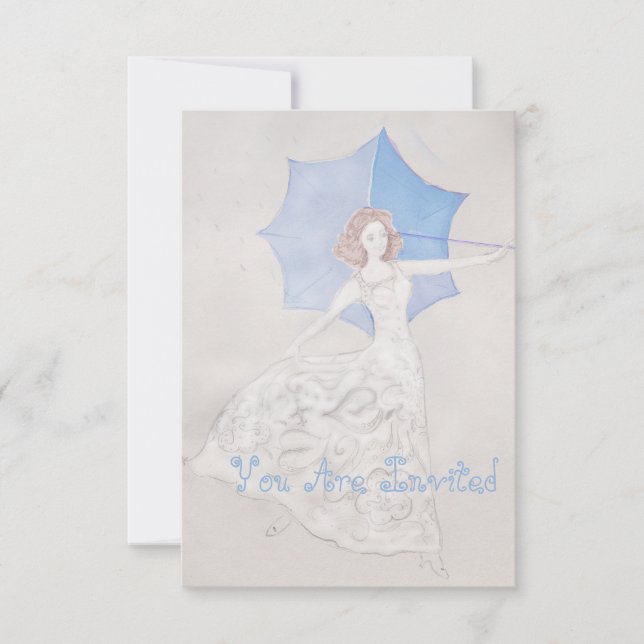 Hand Drawn Bridal Shower Invitation (Front)