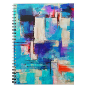 Hand drawn bright painting, background in impressi notebook