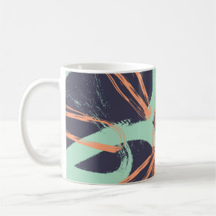 Hand drawn brush hipster pattern in. Stylish geome Coffee Mug