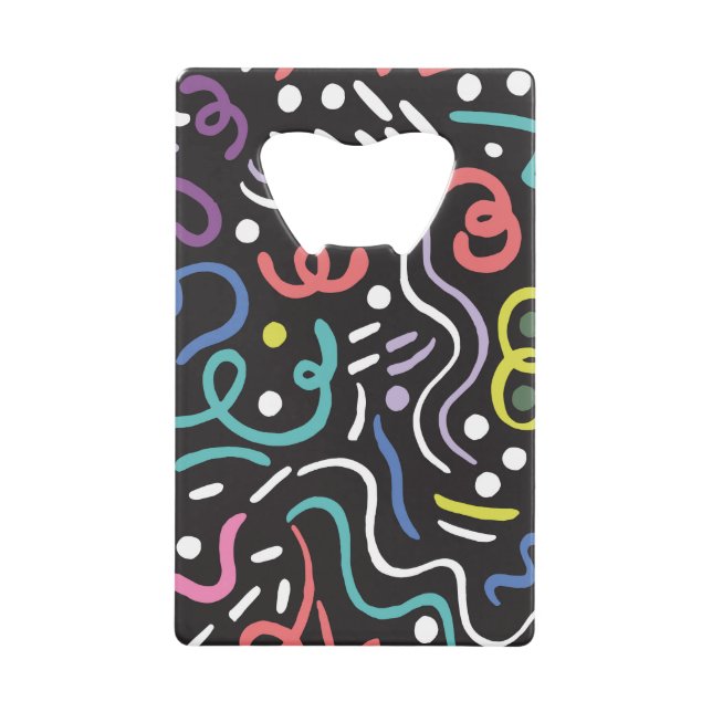 Hand-drawn brush pattern, zigzag lines. (Front)