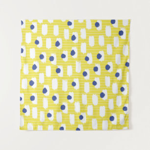 Hand drawn brush stroke seamless pattern. tapestry