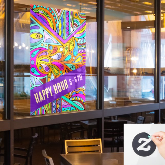 Hand Drawn By EDDArt - Blah Blah Blah 1 (Restaurant Window)