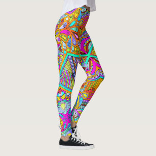 Hand Drawn By EDDArt - Blah Blah Blah 1 Leggings