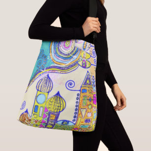 Hand Drawn By EDDArt - Come together 8 Crossbody Bag