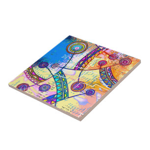 Hand Drawn By EDDArt - Dream Scale 1 Ceramic Tile