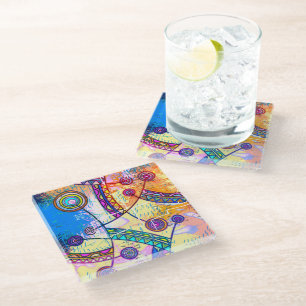 Hand Drawn By EDDArt - Dream Scale 1 Glass Coaster
