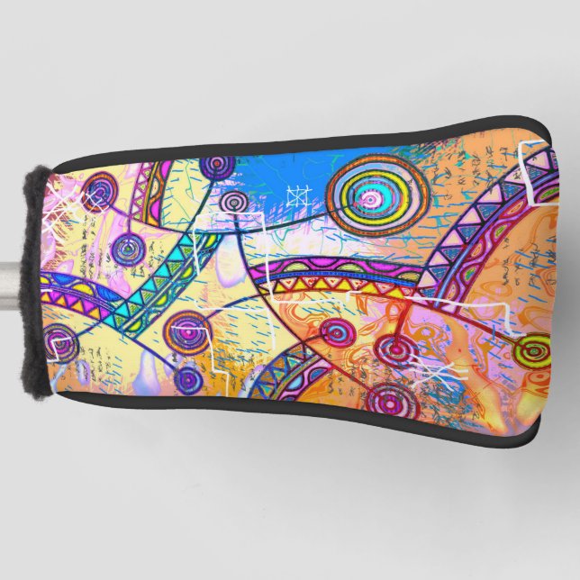 Hand Drawn By EDDArt - Dream Scale 1 Golf Head Cover (Front)