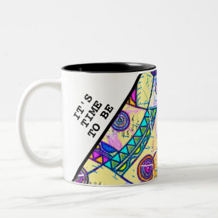 Hand Drawn By EDDArt - Dream Scale 1 Two-Tone Coffee Mug