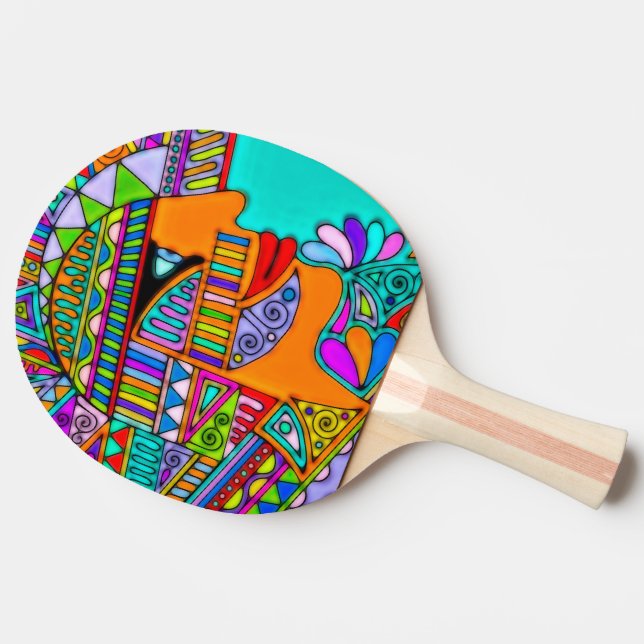 Hand Drawn By EDDArt - Pharaoh 1 Ping Pong Paddle (Side)