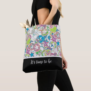 Hand Drawn By EDDArt - Stars And Hearts 1 Tote Bag