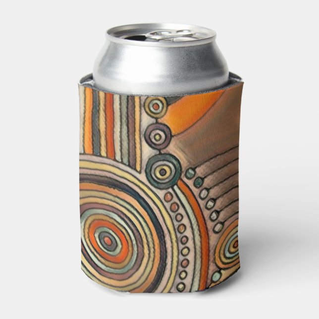 Hand Drawn By EDDArt - Thoughts 1 Can Cooler (Can Front)