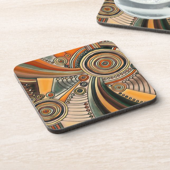 Hand Drawn By EDDArt - Thoughts 1 Coaster (Left Side)