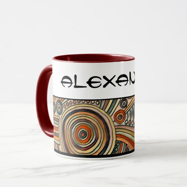 Hand Drawn By EDDArt - Thoughts 1 Mug (Front Left)