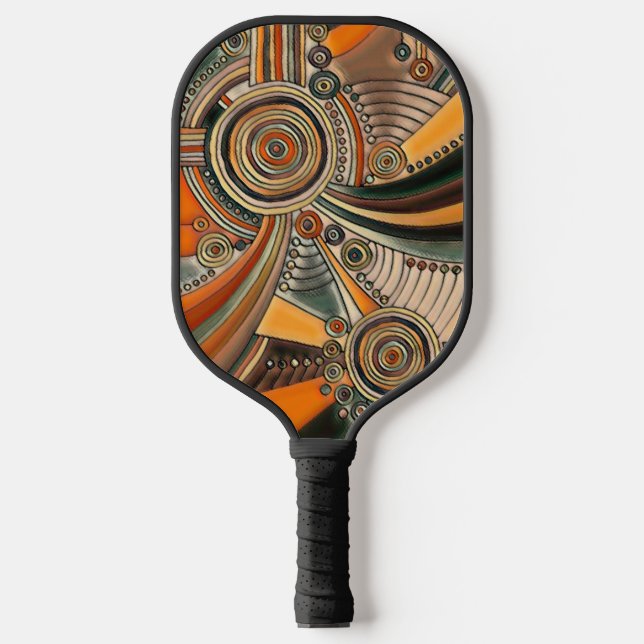Hand Drawn By EDDArt - Thoughts 1 Pickleball Paddle (Front)