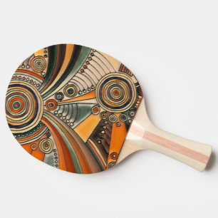 Hand Drawn By EDDArt - Thoughts 1 Ping Pong Paddle