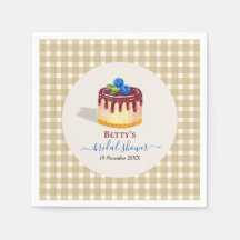 Hand Drawn Cake Dessert Sweet Cute Bridal Shower 