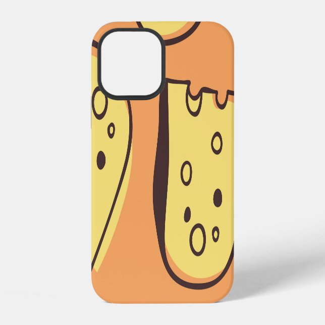 Hand-Drawn Cheese: Artistic Seamless Pattern. iPhone Case (Back)