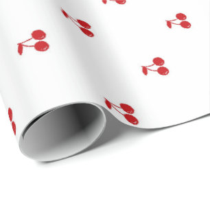 Hand drawn Cherry on Top Wrapping Paper
