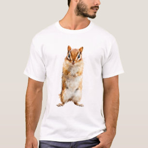 Hand-Drawn Chipmunk Standing Alert Men T-Shirt