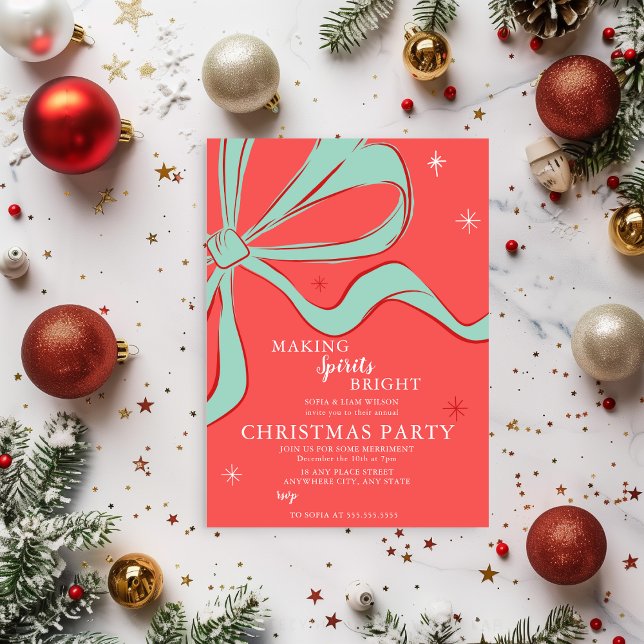 Hand Drawn Christmas Cocktail Party Invitation (Creator Uploaded)