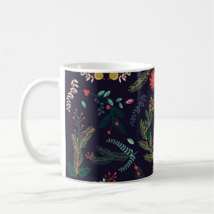 Hand-drawn Christmas florals: vintage collection Coffee Mug