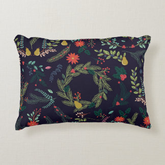 Hand-drawn Christmas florals: vintage collection Decorative Cushion