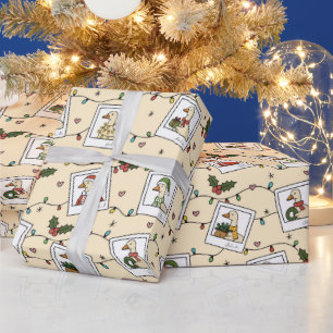 Hand Drawn Christmas Geese - Wrapping Paper Roll