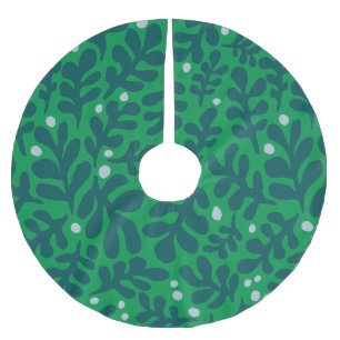 Hand Drawn Christmas Illustration Brushed Polyester Tree Skirt