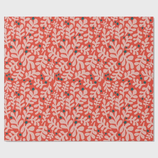 Hand Drawn Christmas Illustration Wrapping Paper (Flat)