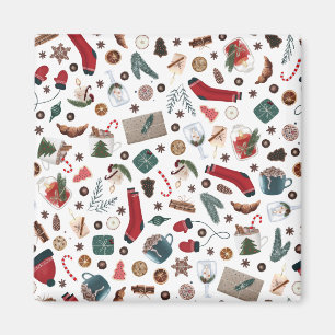 Hand Drawn Christmas Magnet