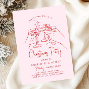 Hand Drawn Christmas Party Invitation