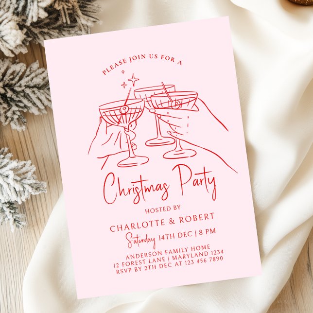 Hand Drawn Christmas Party Invitation (Creator Uploaded)