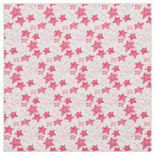 Hand drawn Christmas stars Fabric