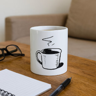 Hand Drawn Coffee Mug Sketch Minimalist