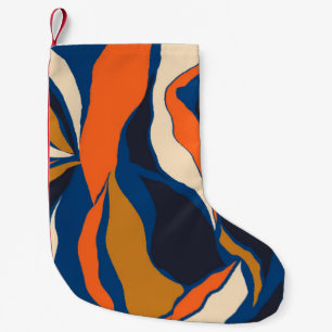 Hand drawn colourful abstract pattern. Creative co Small Christmas Stocking