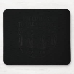 Hand-Drawn Coming Cottage Canada Estd 2025 Retro Mouse Pad