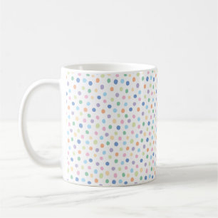 Hand-drawn Confetti Dots Modern Pattern Coffee Mug